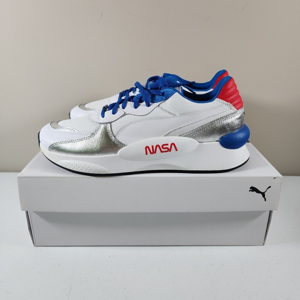 Puma RS-X Space Agency Nasa Sneakers Men's Size 10 2019 Silver Grey 372509-01 - Picture 4 of 16